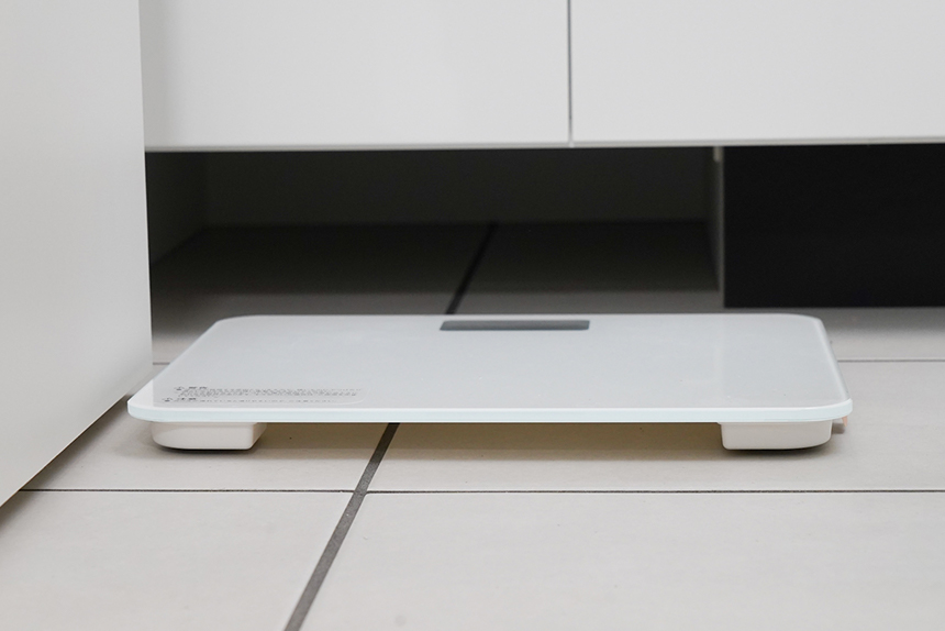 下収納・台輪部分左端のヘルスメーター置場